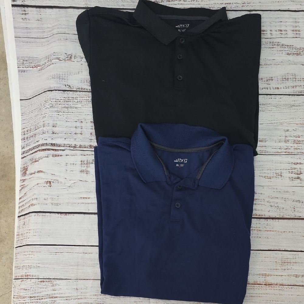 BCG Black and Navy Polo Shirts - Men